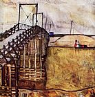 Egon Schiele Famous Paintings - The Bridge